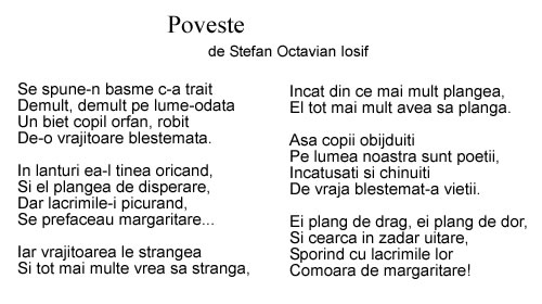Poveste Stefan Octavian Iosif