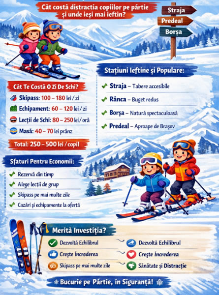 Vacanța de schi pe judete