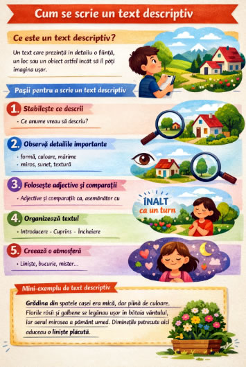 cum se scrie un text