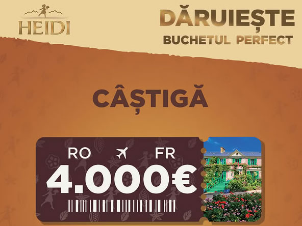 Concursuri Heidi – Promo cu premii de ciocolată Concursuri Heidi – Promo cu premii de ciocolată