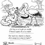 lupul si barza poezie