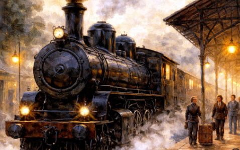 Tudor Arghezi O locomotiva Si o gara